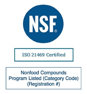 NSF H1登録とISO 21469認証マーク