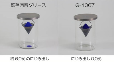 油分離，にじみ出しの抑制（試験後）