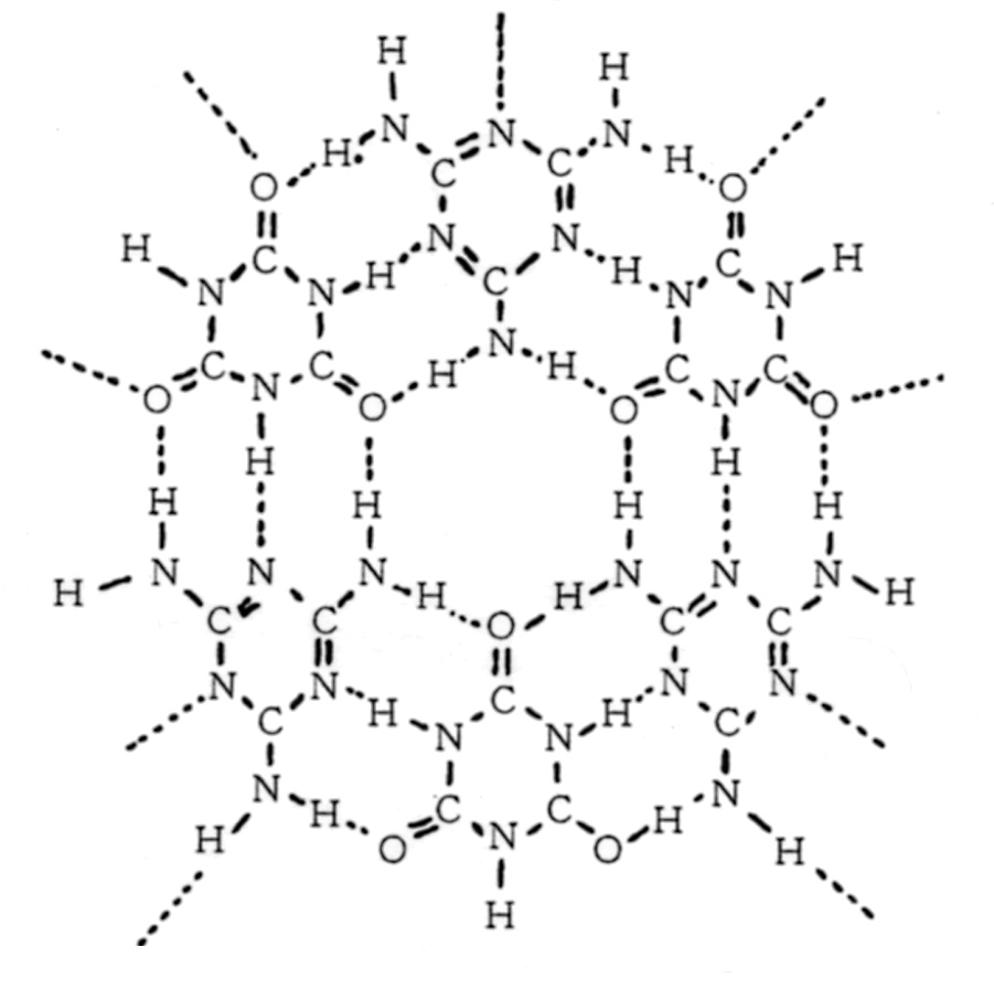 MCAの化学構造（推定式）