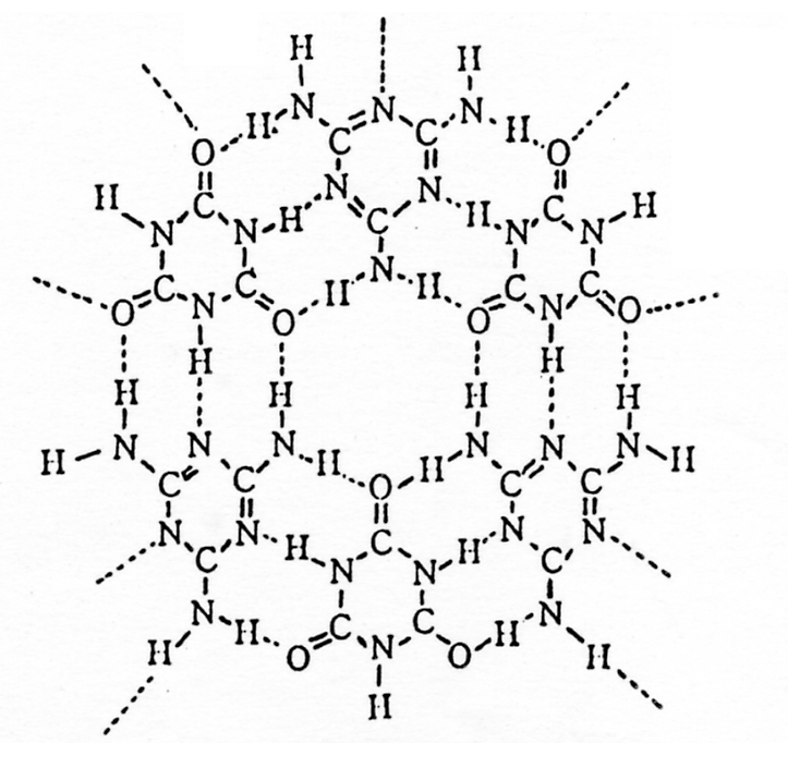 MCAの化学構造（推定式）