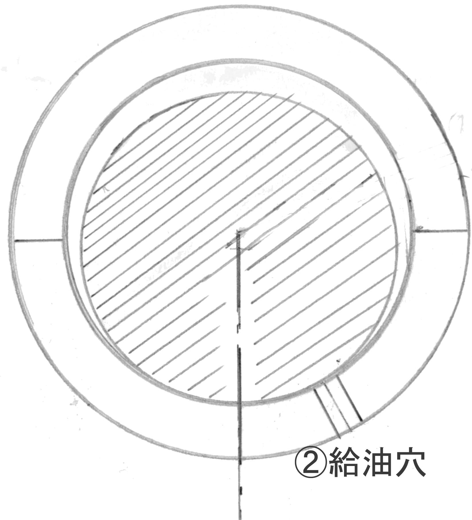 すべり軸受けの給油穴